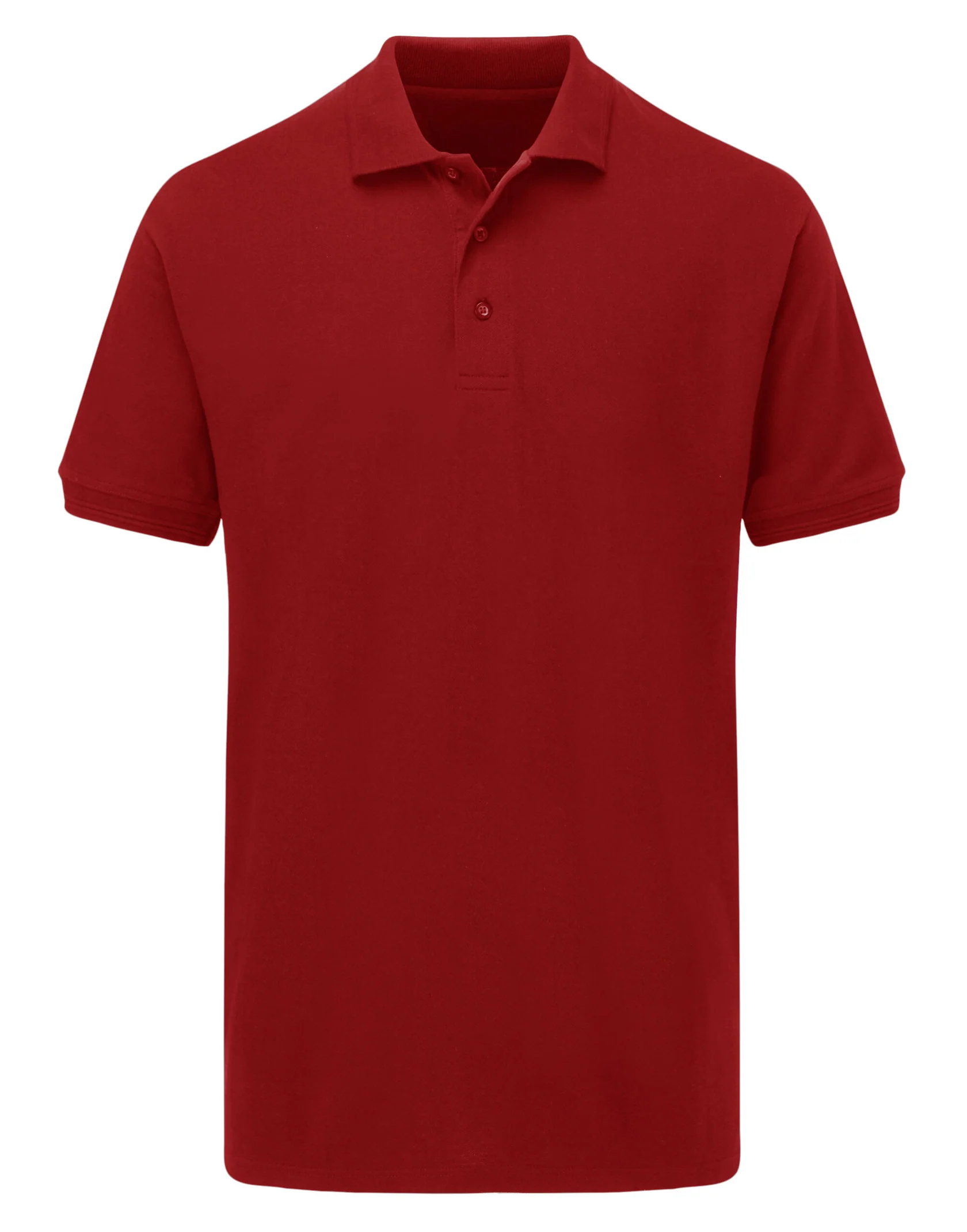 UCC Classic Polo shirt in Red, front view