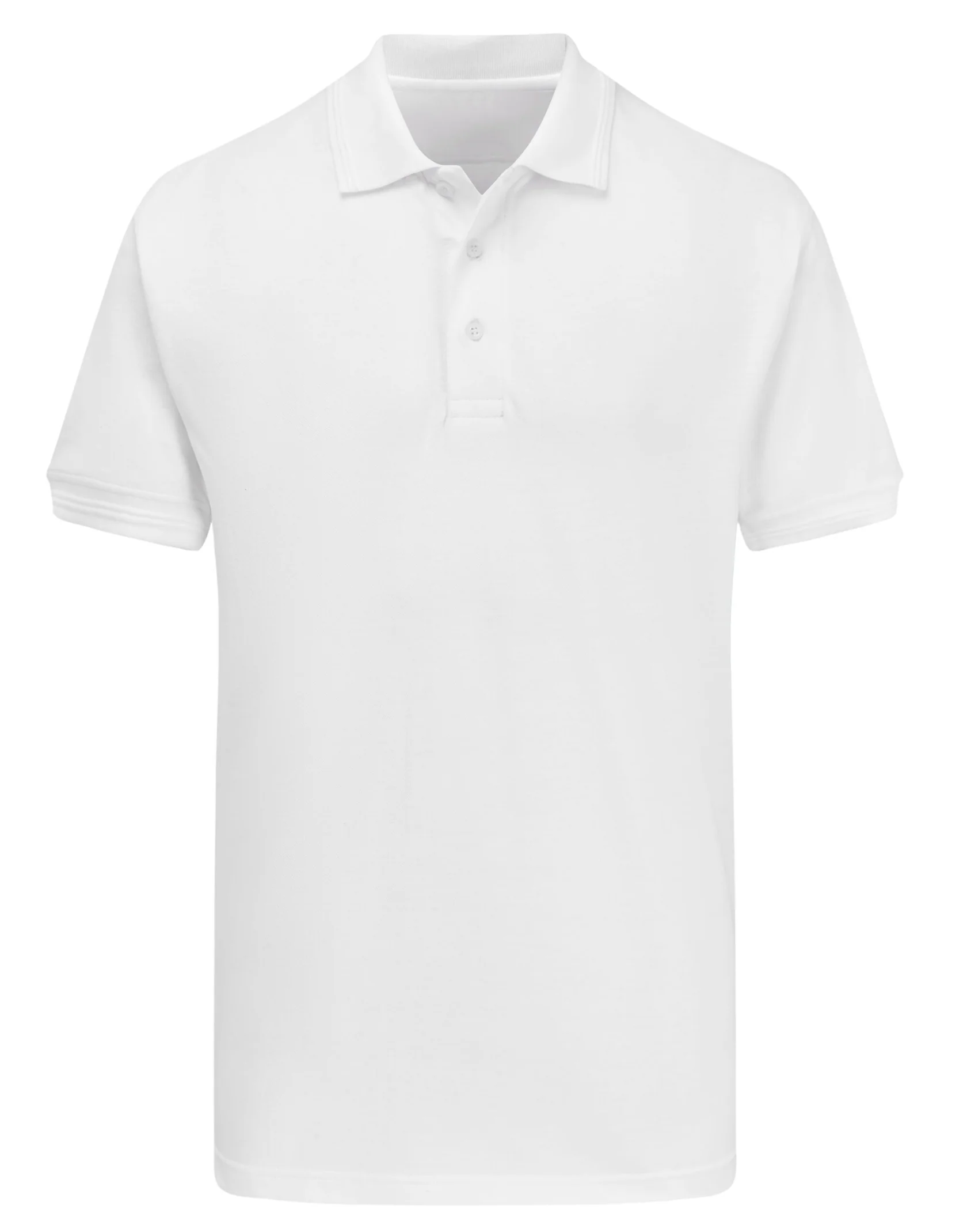 UCC Classic Polo shirt in White, front view